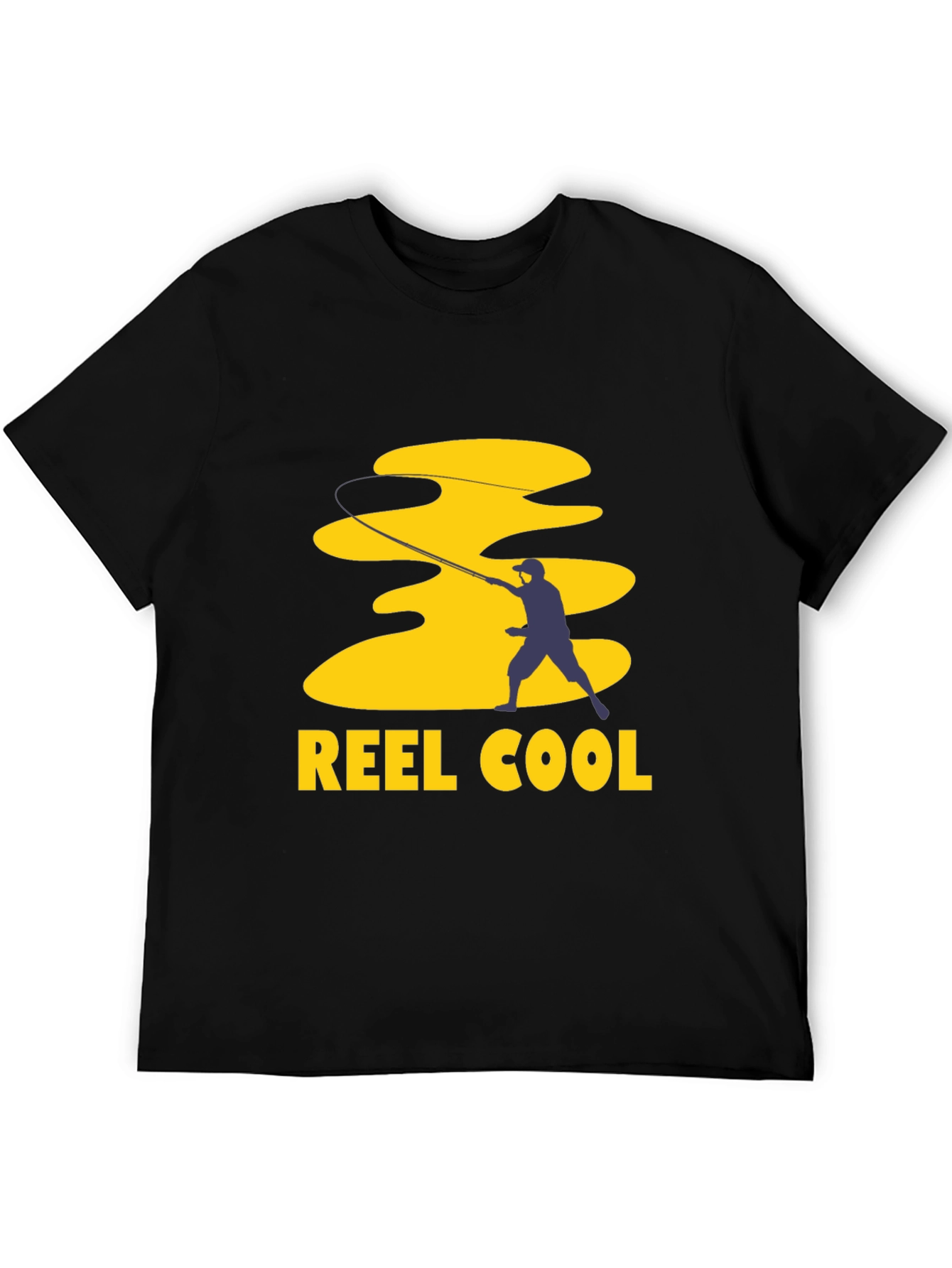 Reel Cool Fishing T-Shirt - Black