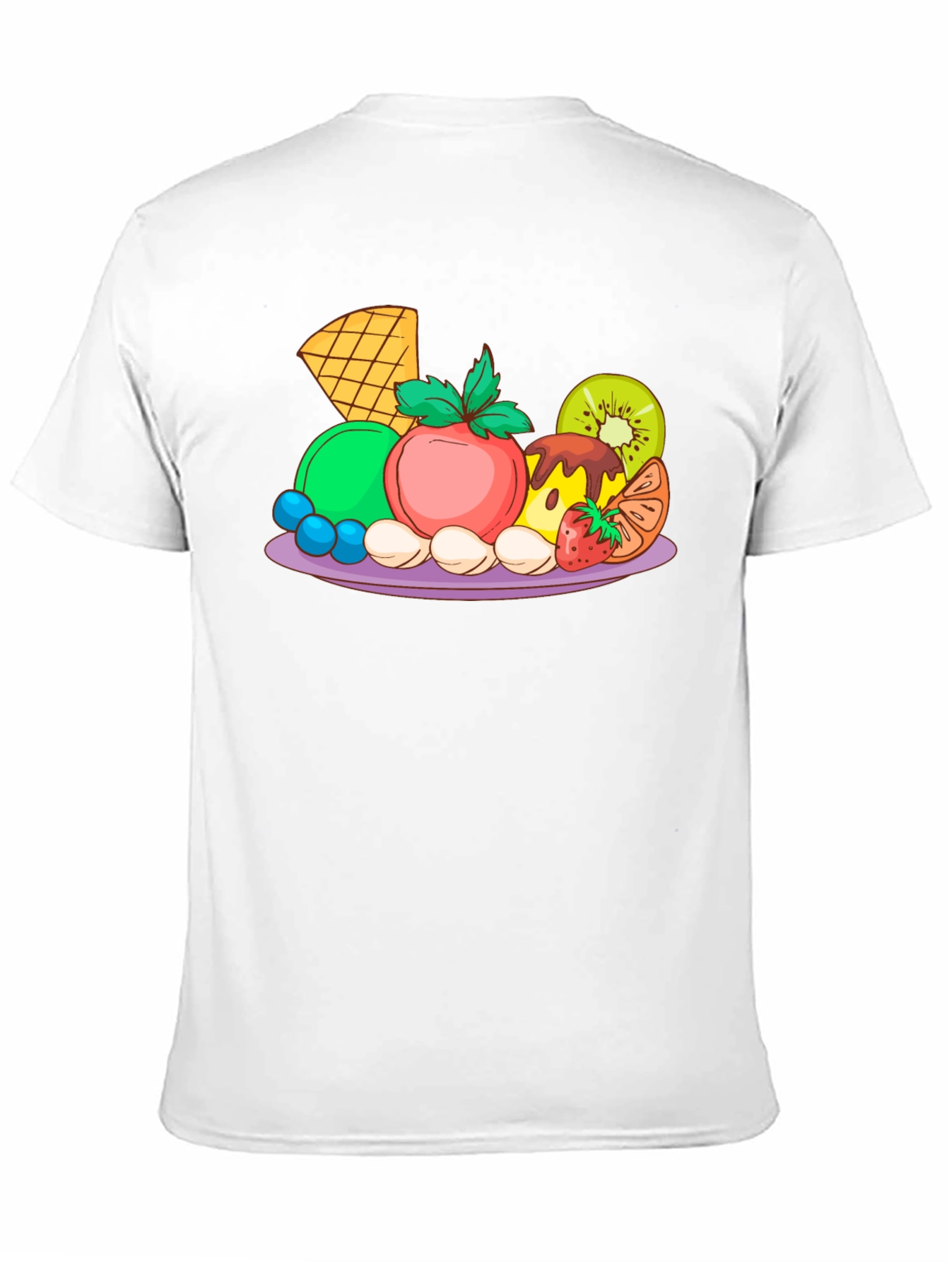 Fruit Platter Graphic T-Shirt - Casual Style