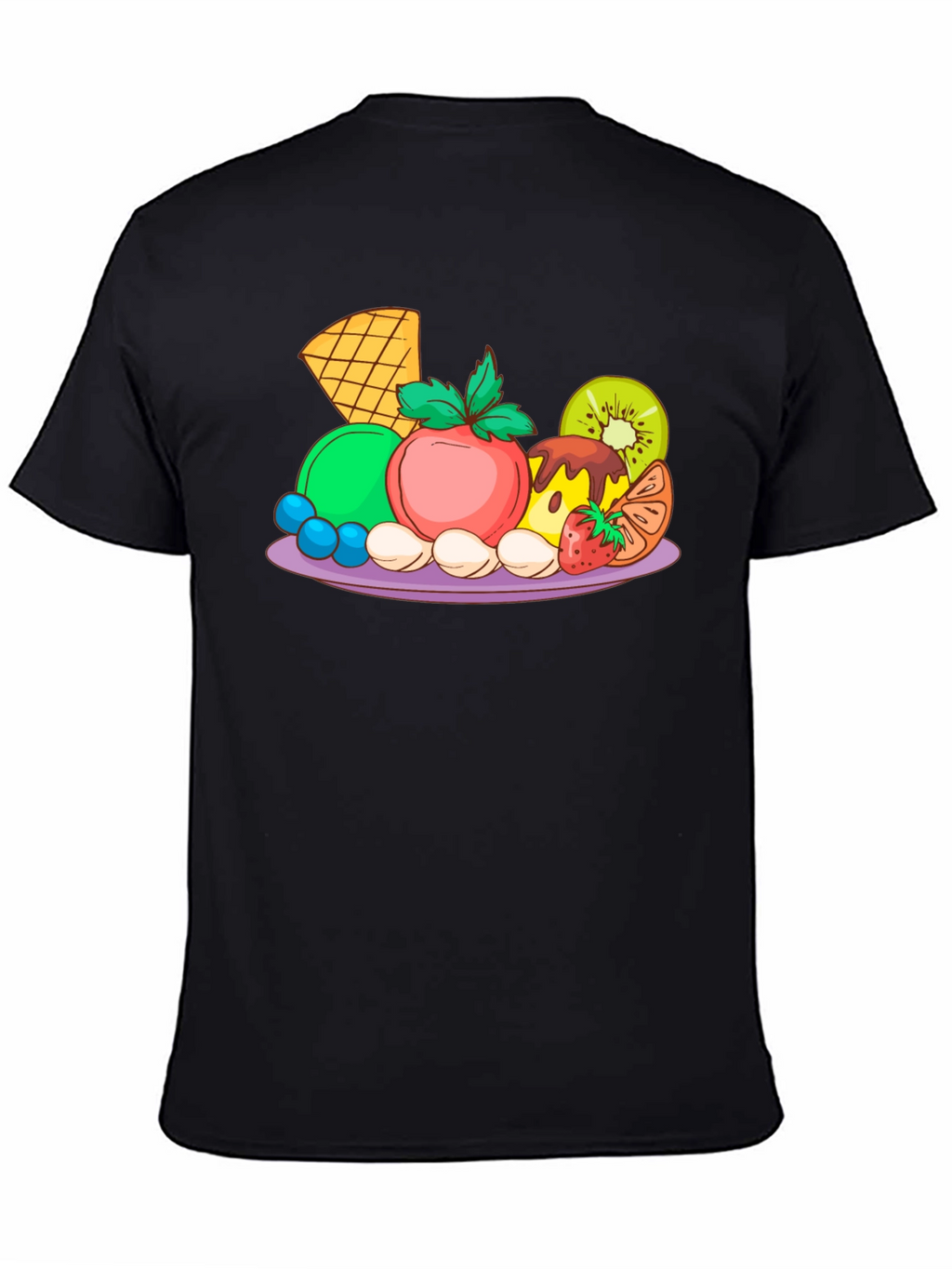 Fruit Platter Graphic T-Shirt - Casual Style