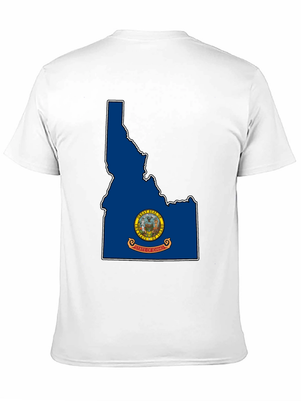 Idaho State Flag T-Shirt - Black Tee