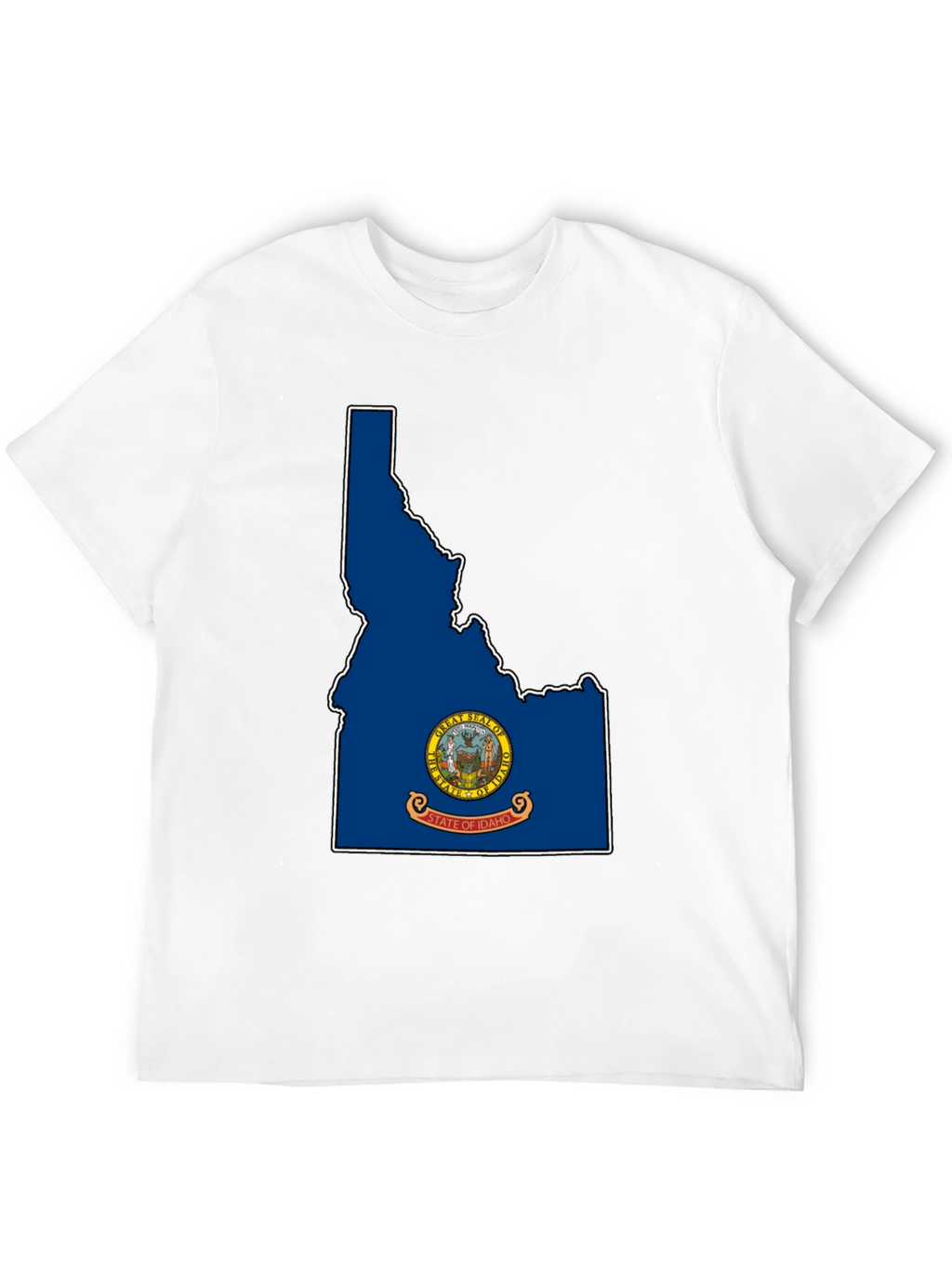 Idaho State Flag T-Shirt - Black Tee