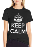 Keep Calm Crown Graphic T-Shirt