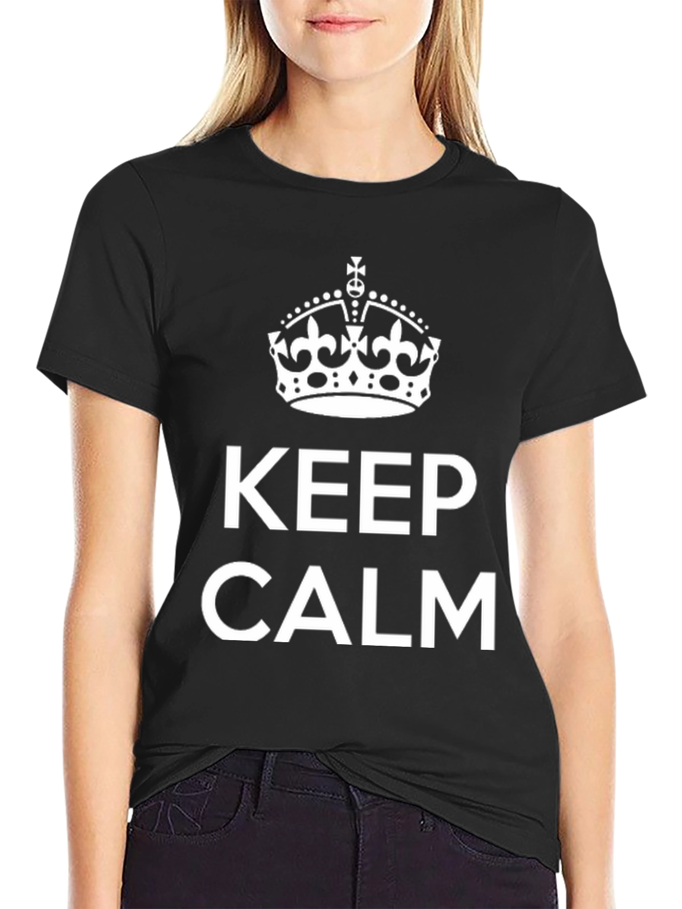 Keep Calm Crown Graphic T-Shirt
