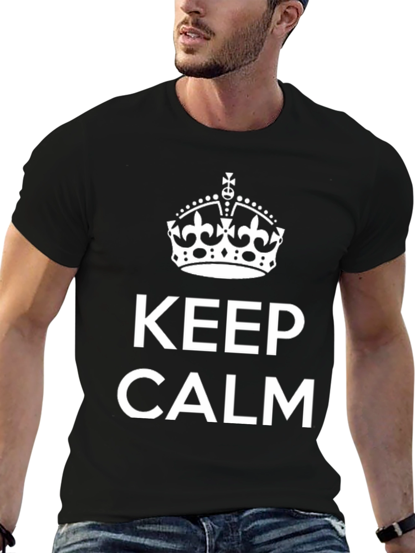 Keep Calm Crown Graphic T-Shirt