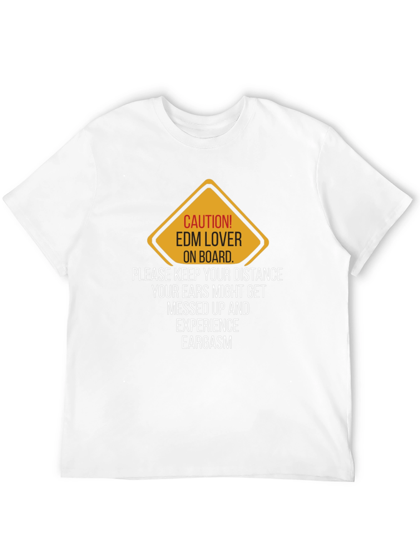 Caution EDM Lover T-Shirt - Keep Your Distance