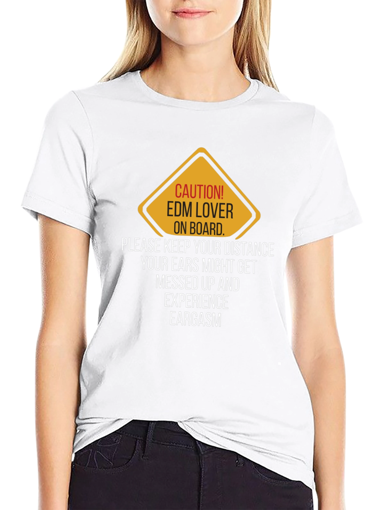 Caution EDM Lover T-Shirt - Keep Your Distance