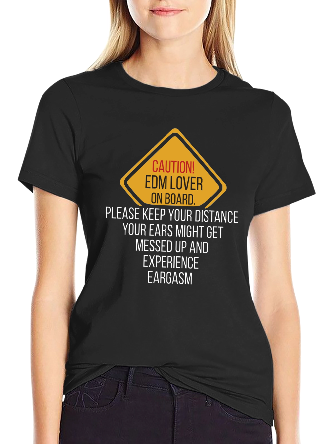 Caution EDM Lover T-Shirt - Keep Your Distance