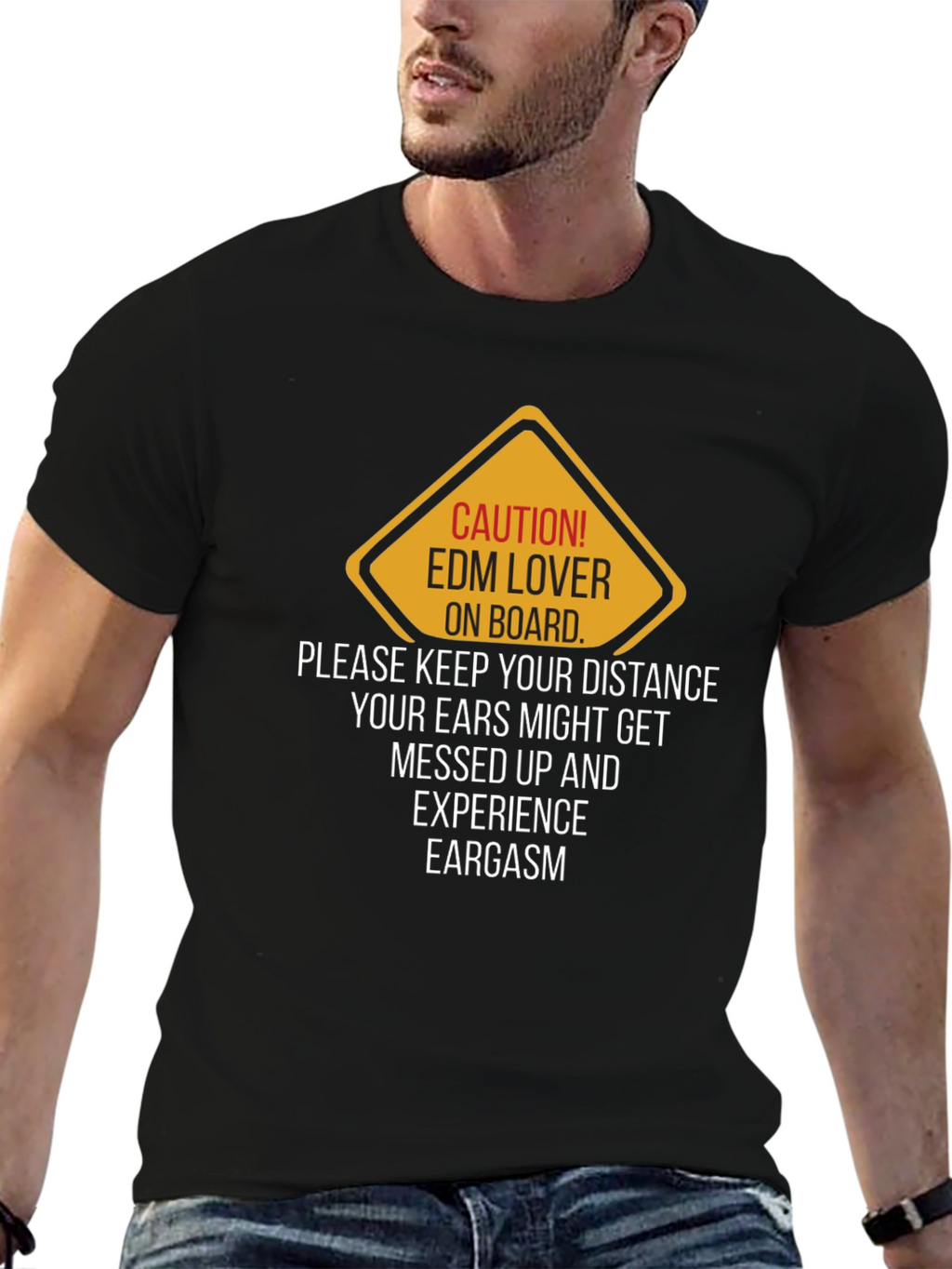 Caution EDM Lover T-Shirt - Keep Your Distance