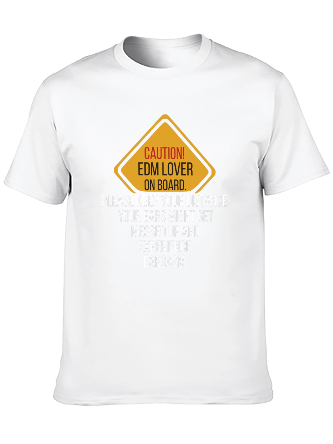 Caution EDM Lover T-Shirt - Keep Your Distance