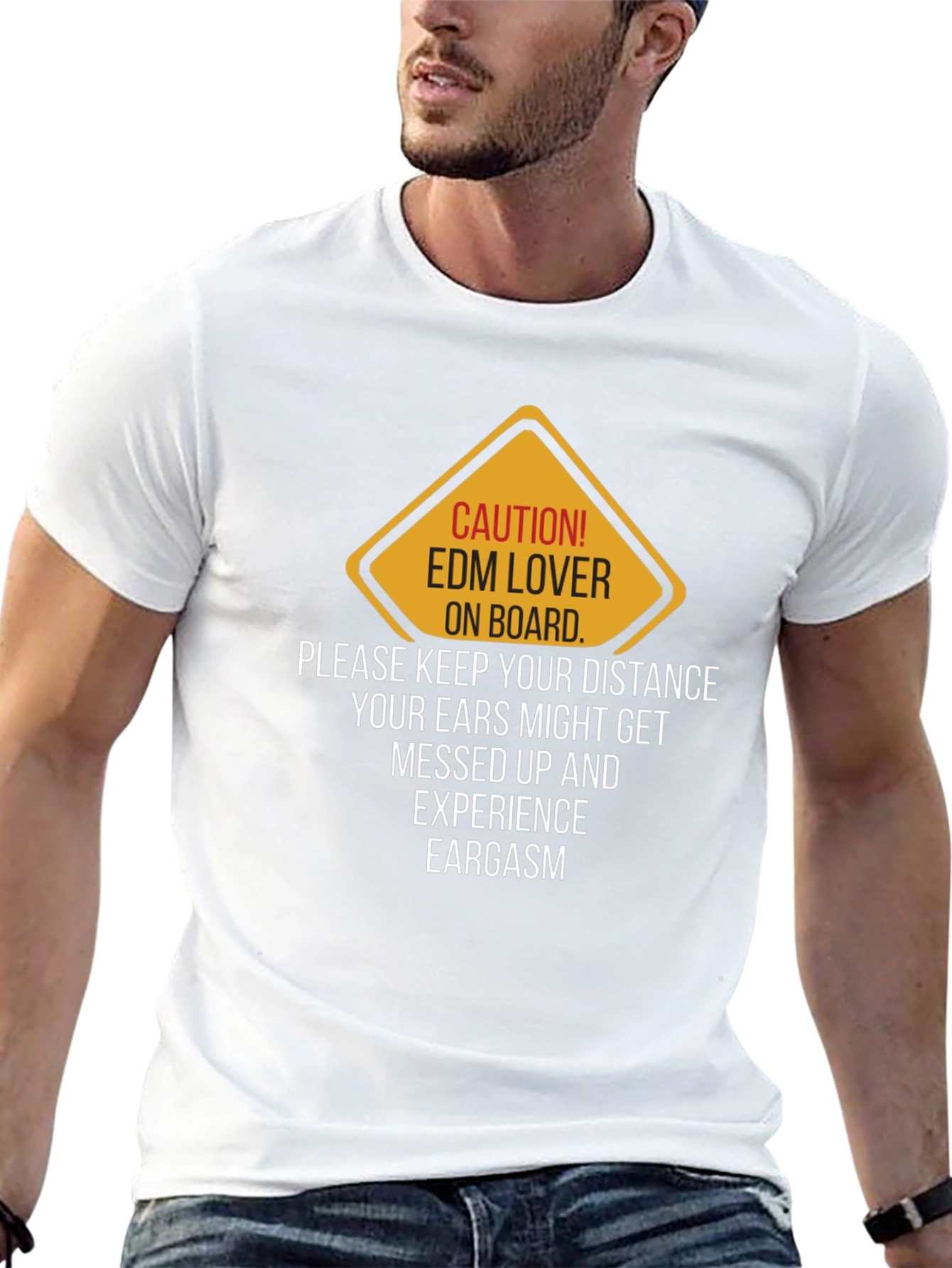 Caution EDM Lover T-Shirt - Keep Your Distance