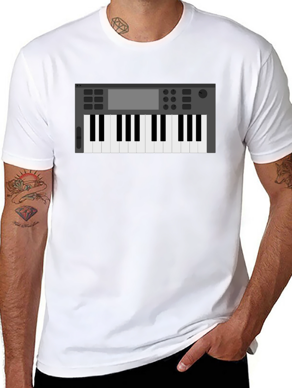 Synth Keyboard T-Shirt - Music Producer Tee