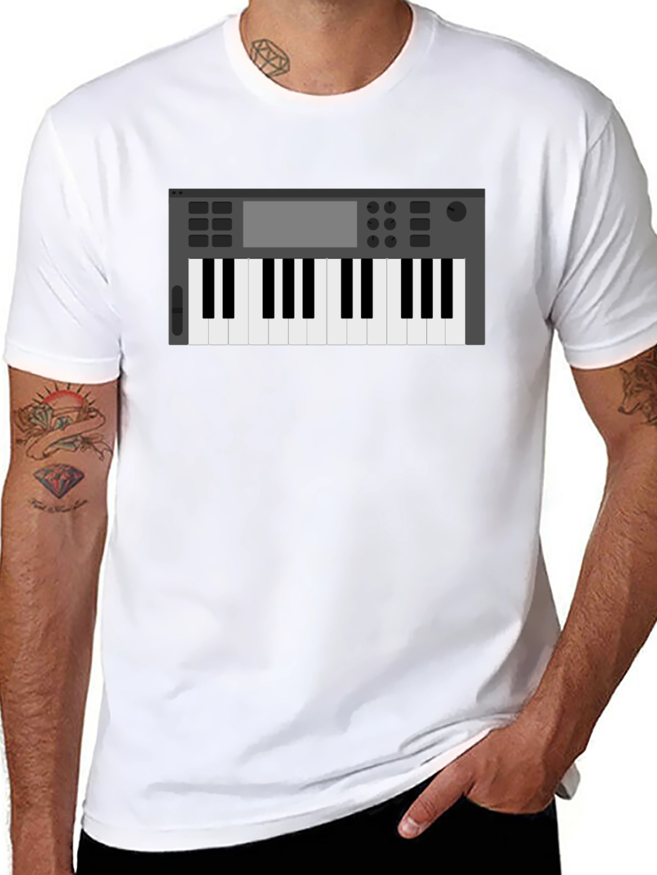 Synth Keyboard T-Shirt - Music Producer Tee
