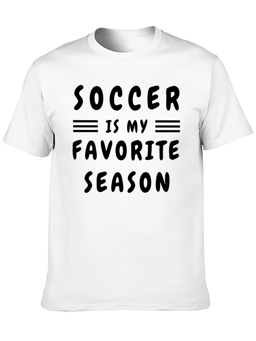 Soccer Is My Favorite Season T-Shirt - Black