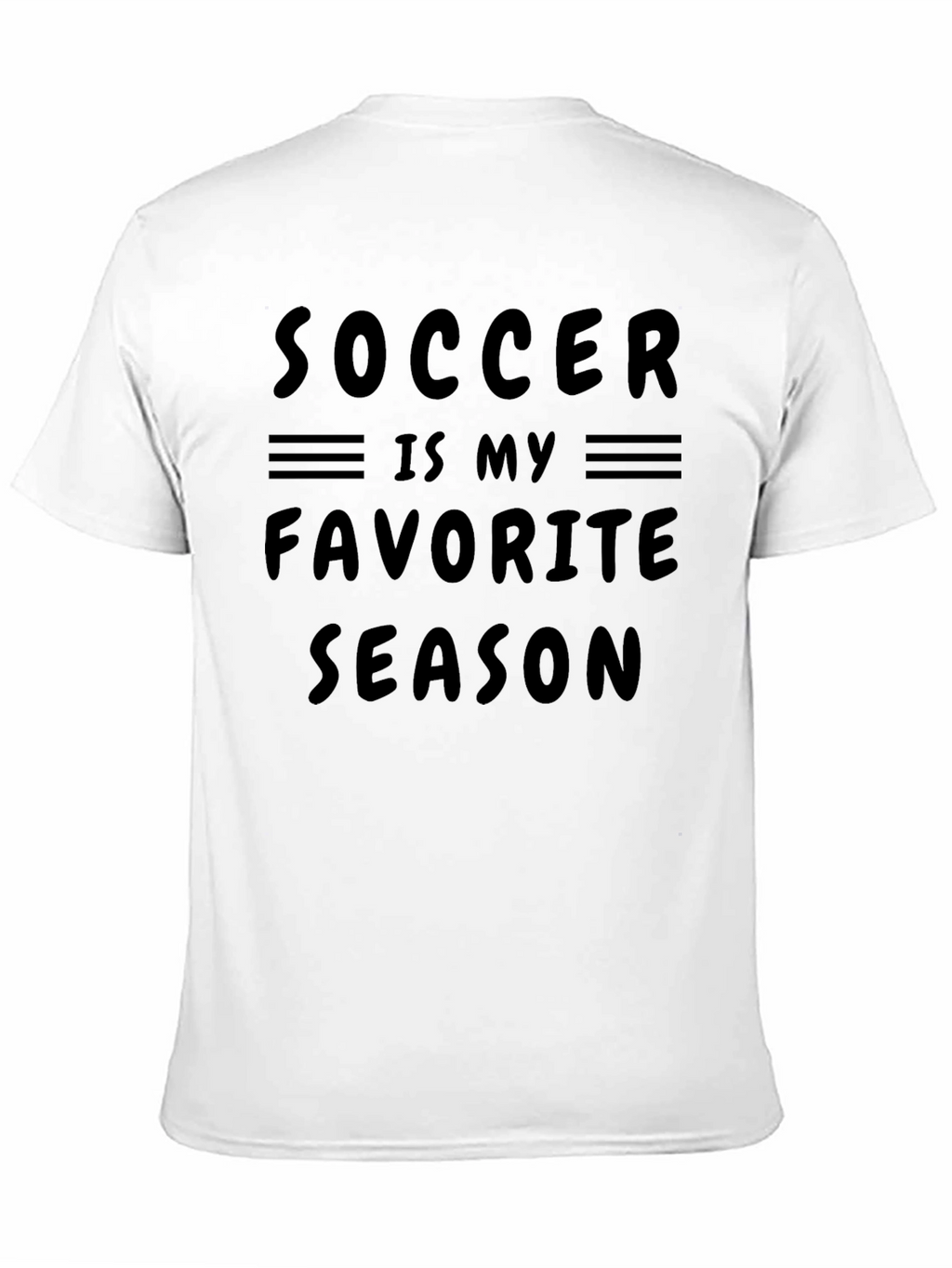 Soccer Is My Favorite Season T-Shirt - Black