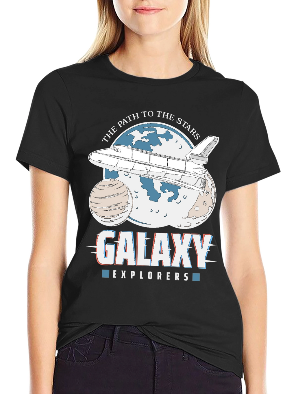 Galaxy Explorers Space Shuttle Graphic Tee