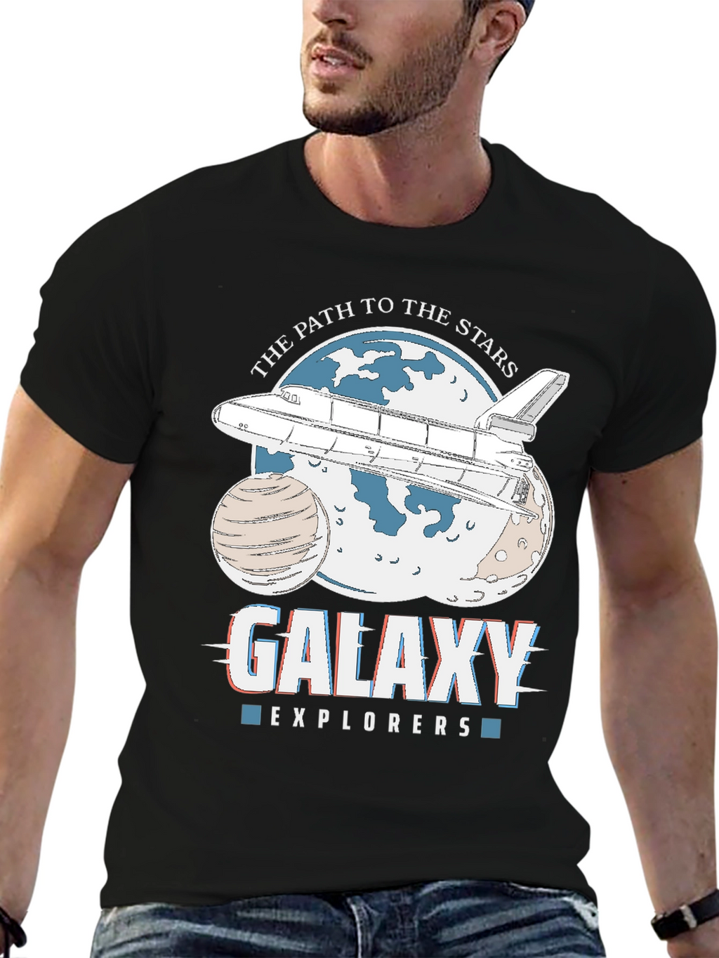 Galaxy Explorers Space Shuttle Graphic Tee