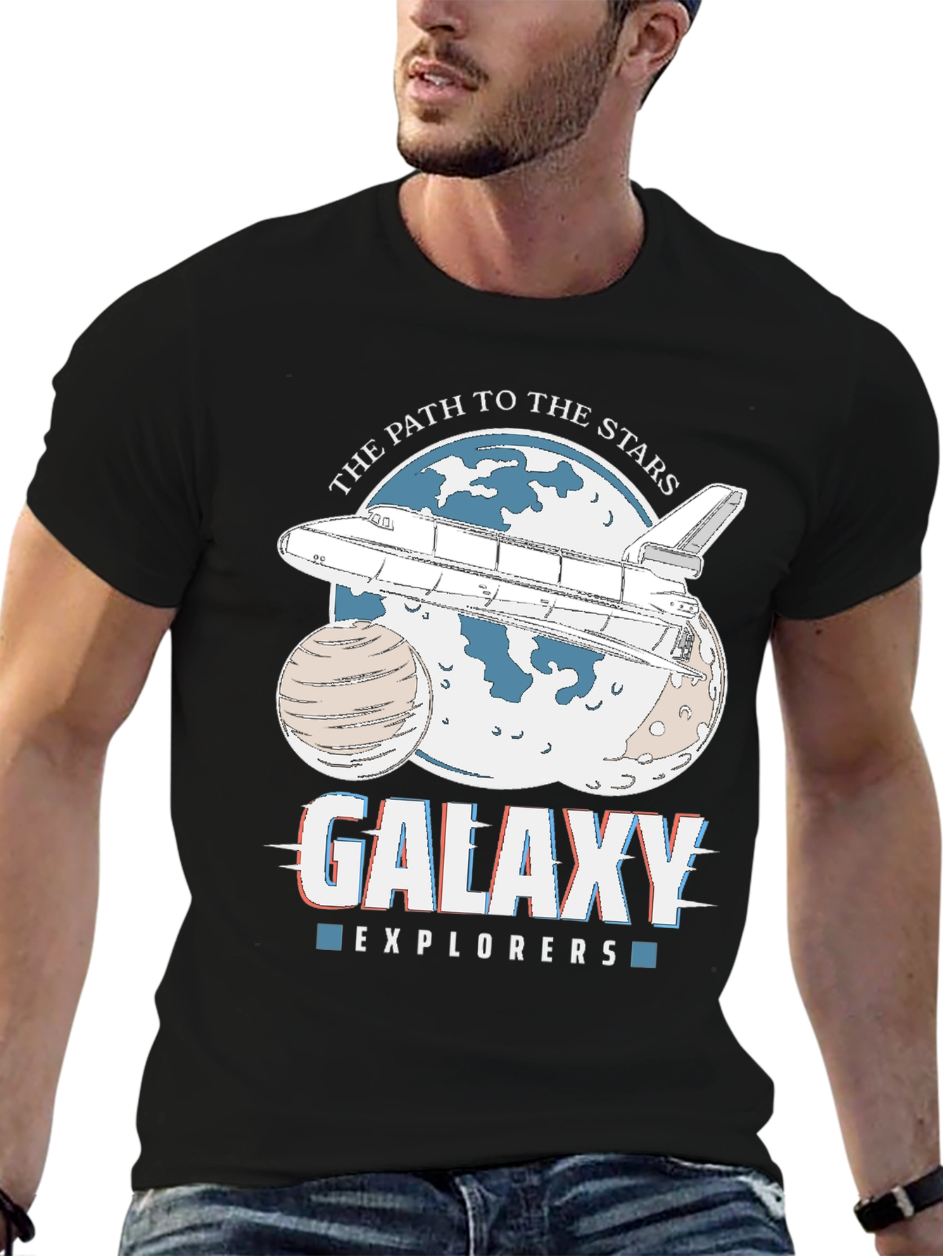 Galaxy Explorers Space Shuttle Graphic Tee