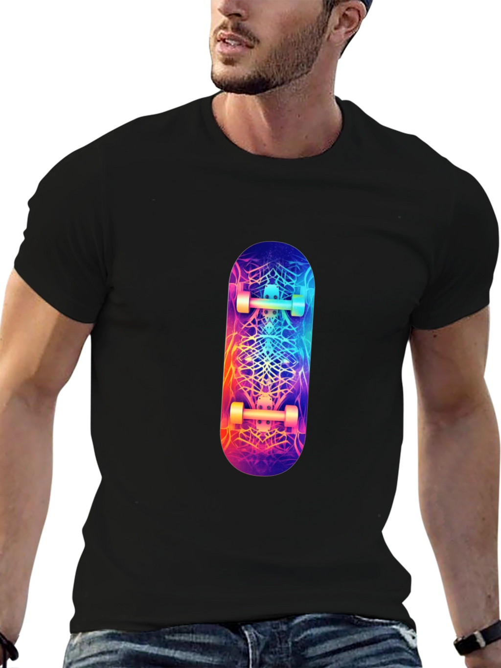 Skateboard Graphic Tee - Cool Streetwear Style