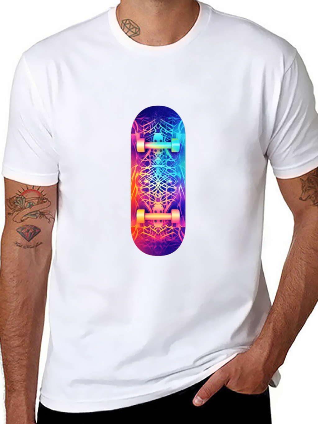 Skateboard Graphic Tee - Cool Streetwear Style