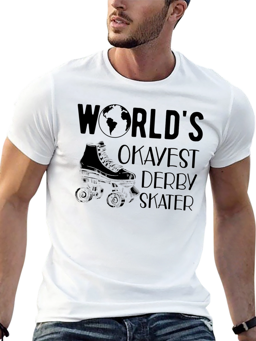 Worlds Okayest Derby Skater T-Shirt