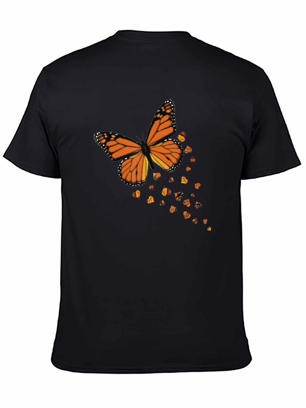 Monarch Butterfly Graphic Black T-Shirt