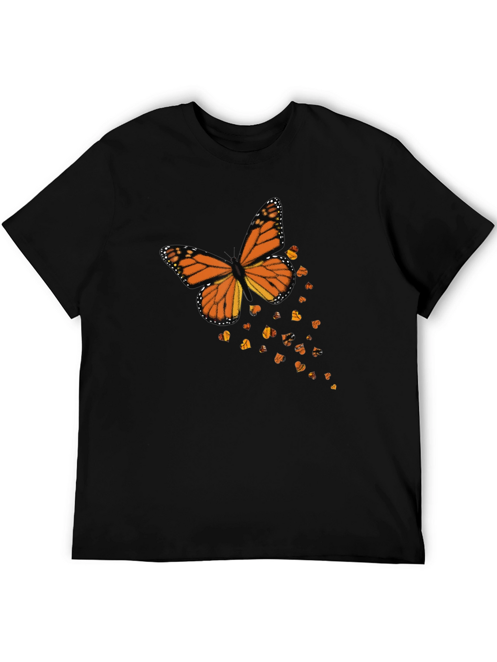 Monarch Butterfly Graphic Black T-Shirt