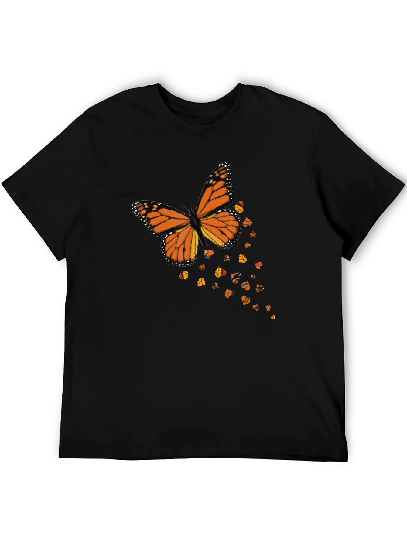 Monarch Butterfly Graphic Black T-Shirt