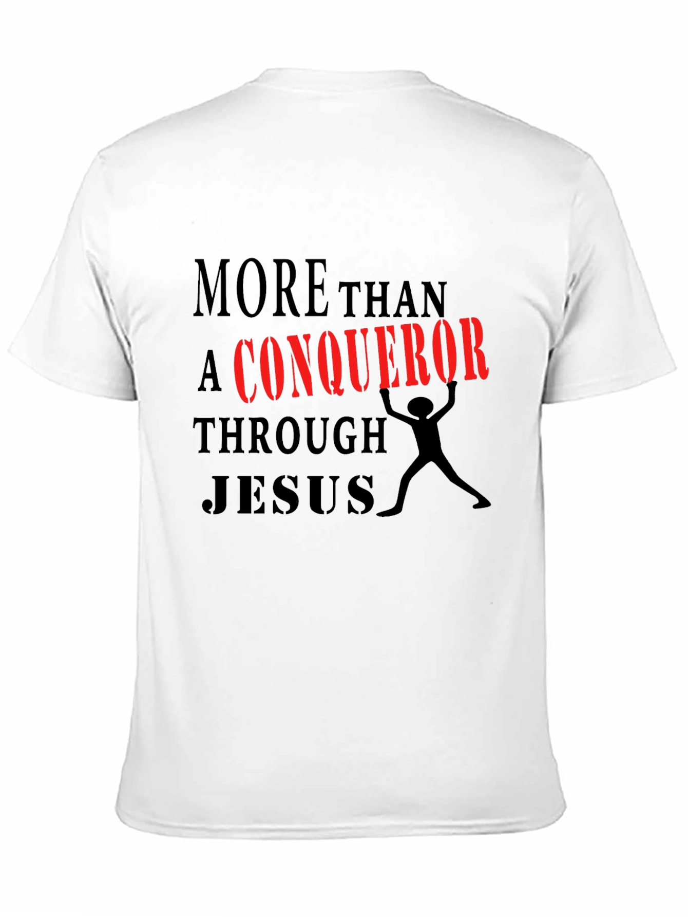 More Than a Conqueror Black Graphic Tee