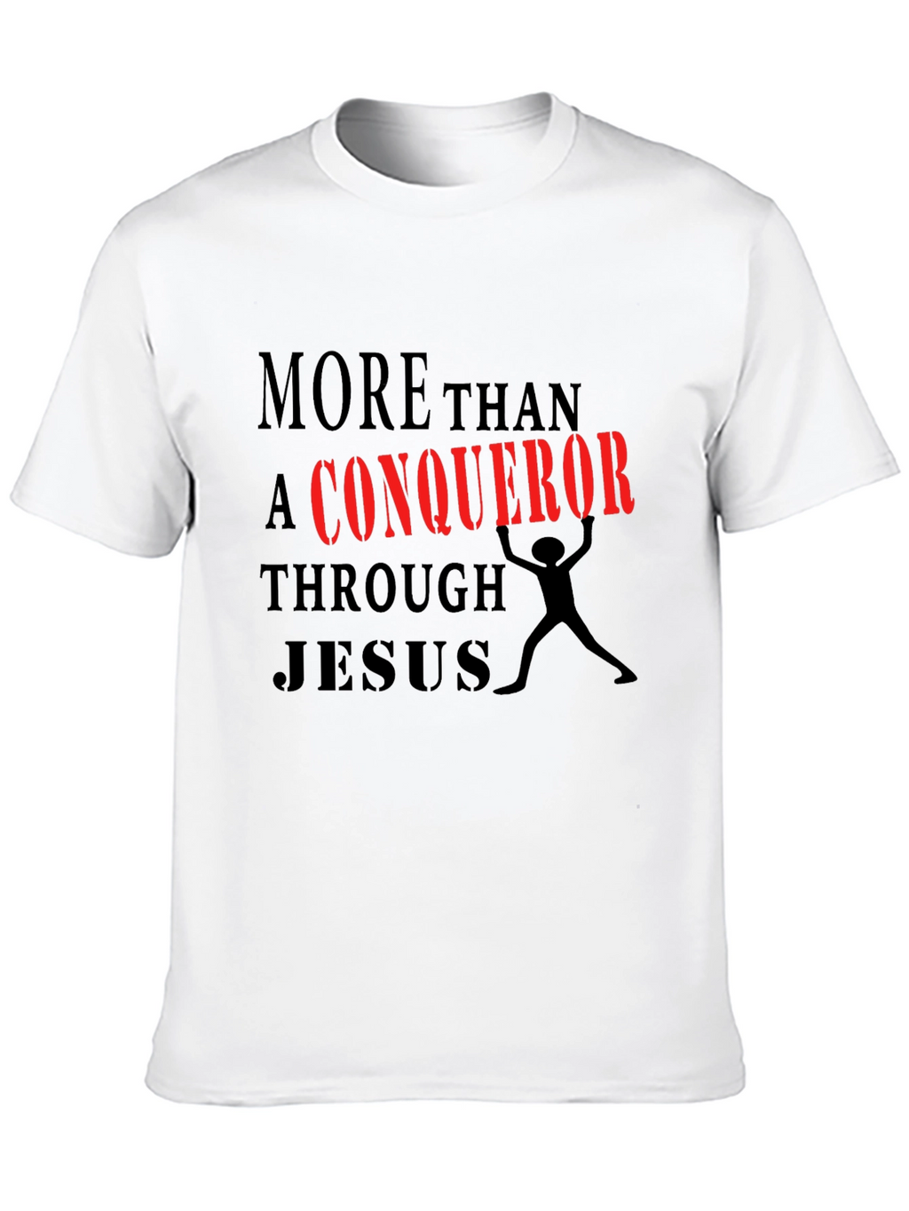 More Than a Conqueror Black Graphic Tee