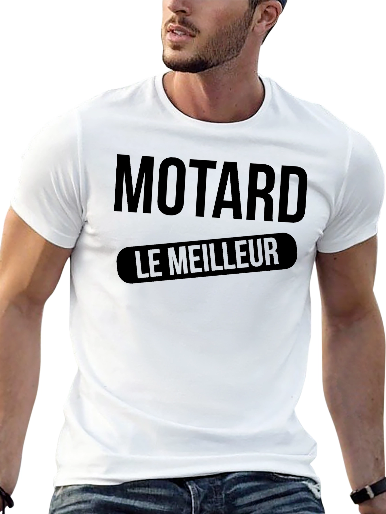 Motard Le Meilleur Black Graphic Tee
