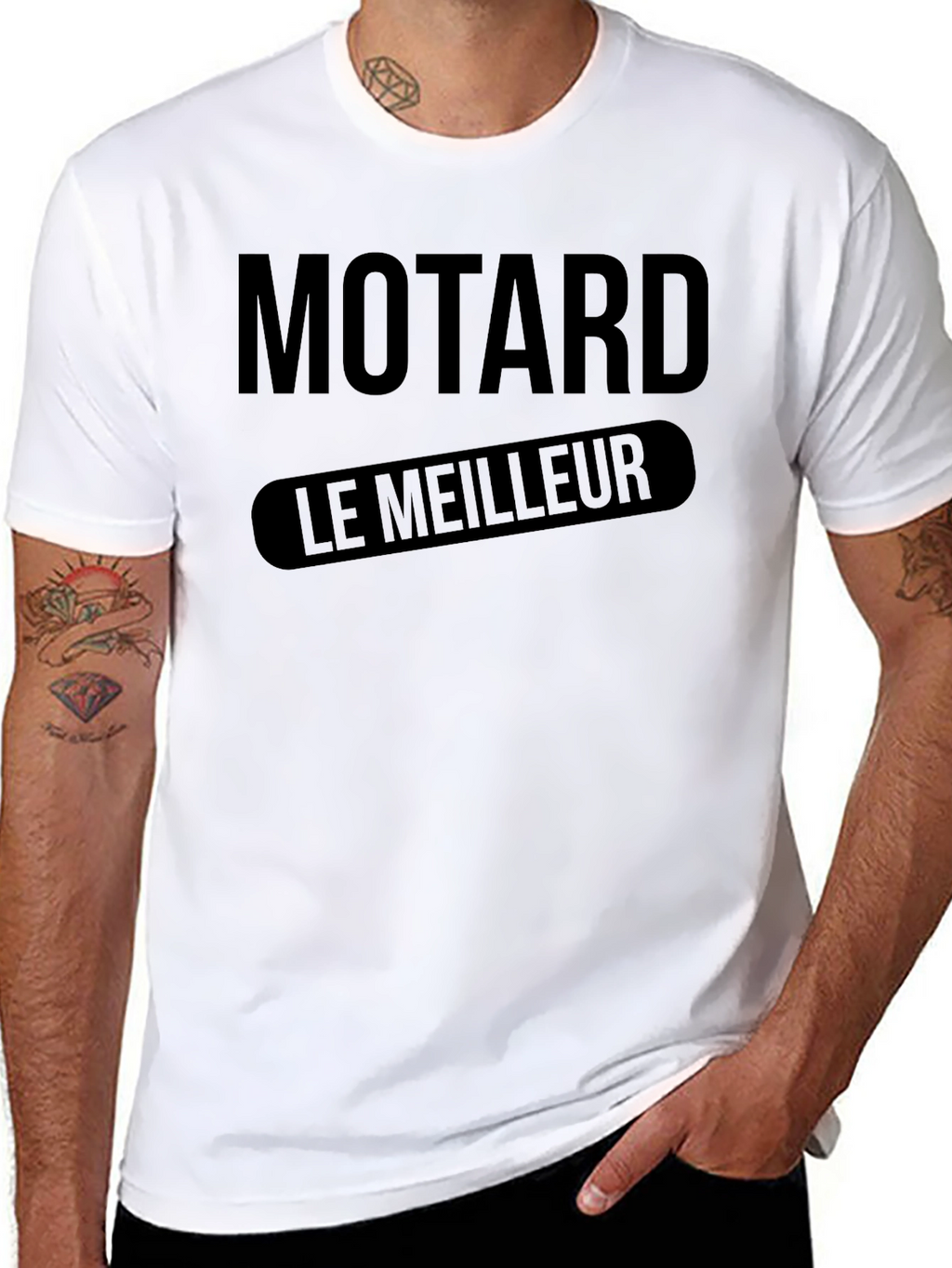 Motard Le Meilleur Black Graphic Tee