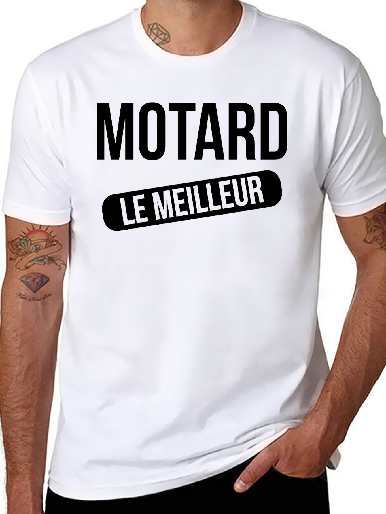 Motard Le Meilleur Black Graphic Tee