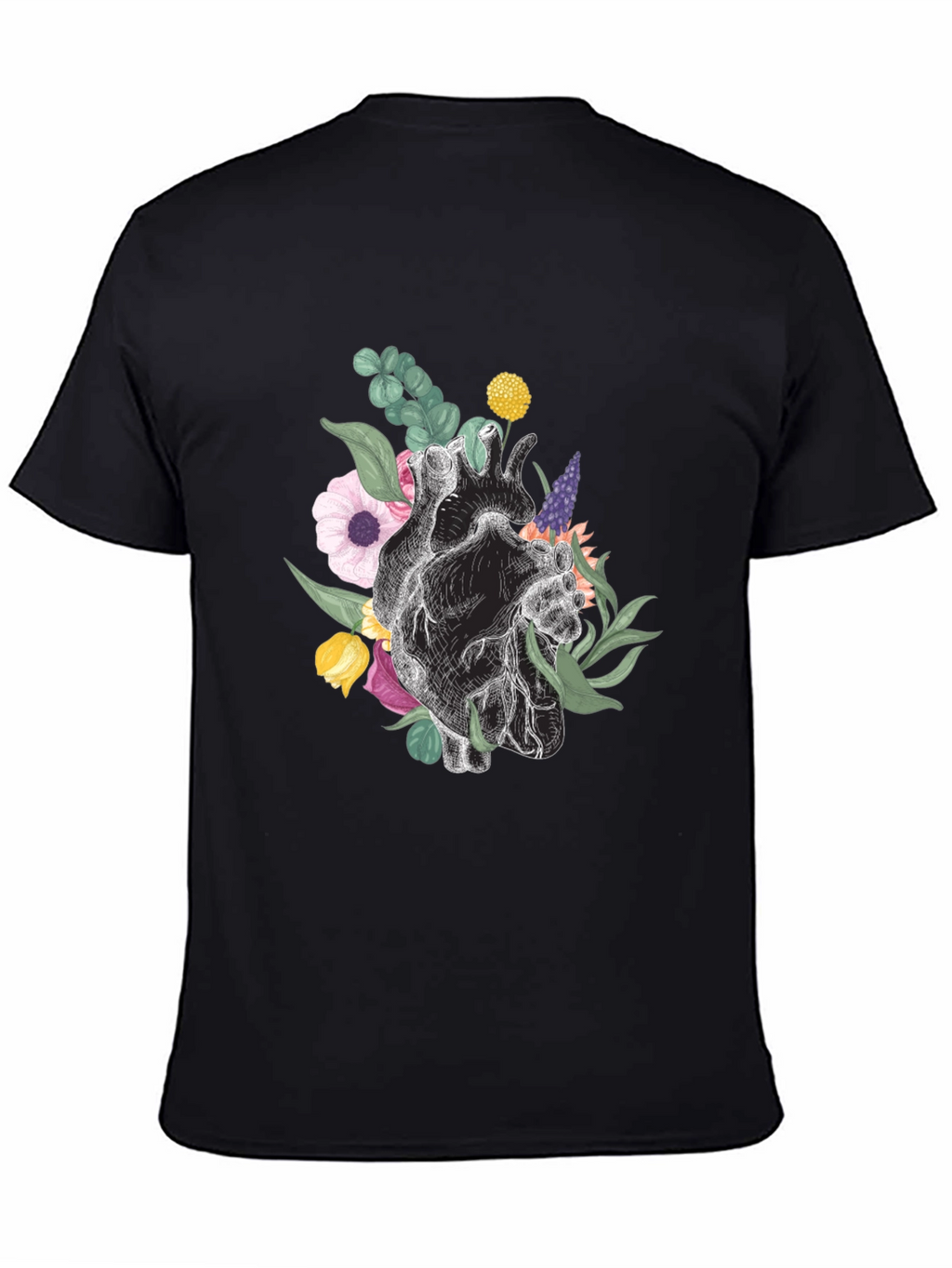 Floral Heart Graphic T-Shirt