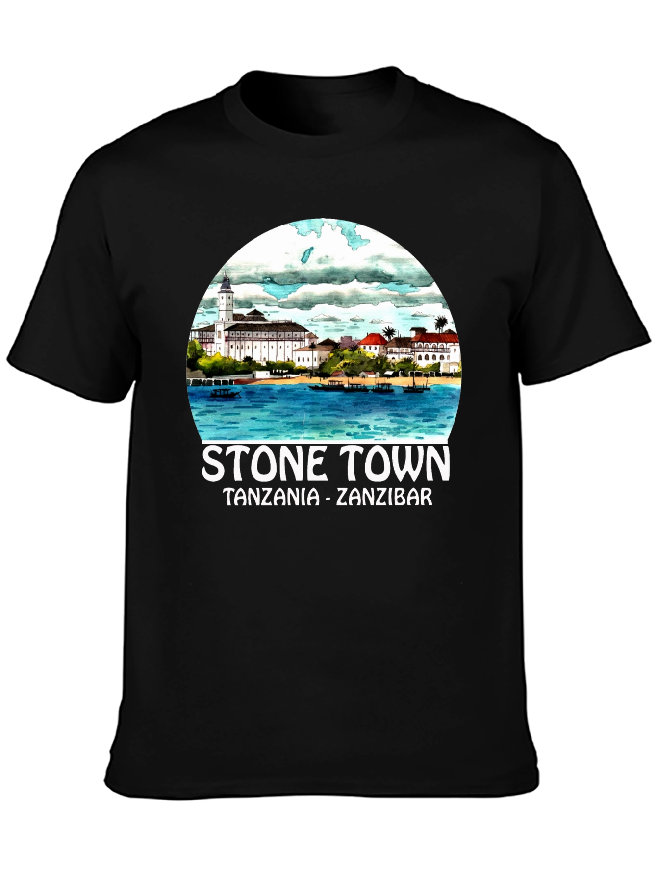 Stone Town Tanzania Zanzibar Graphic Tee