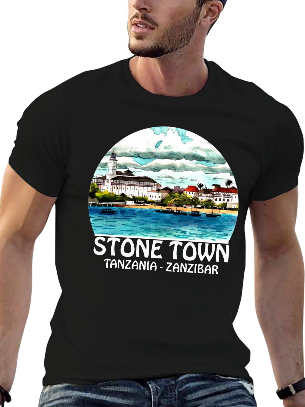 Stone Town Tanzania Zanzibar Graphic Tee