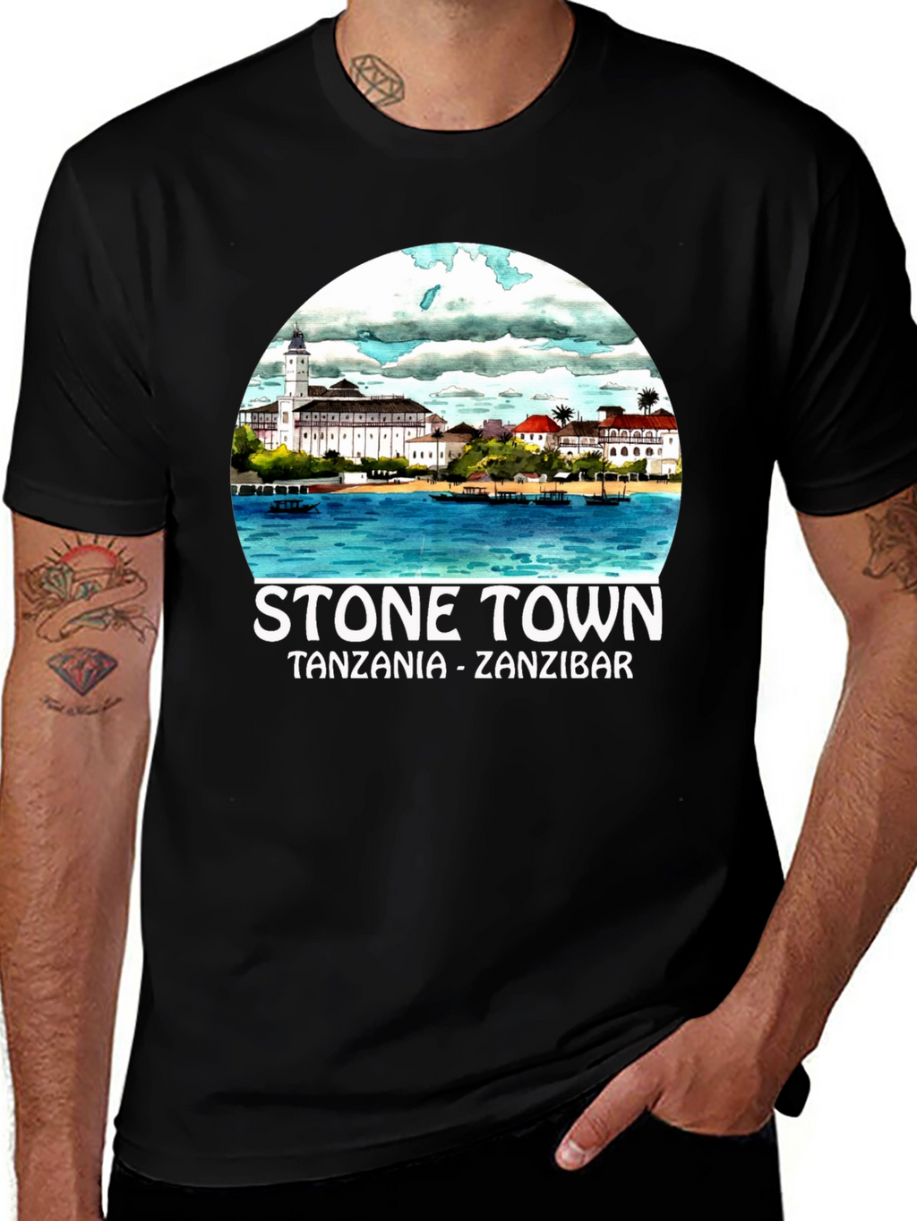 Stone Town Tanzania Zanzibar Graphic Tee