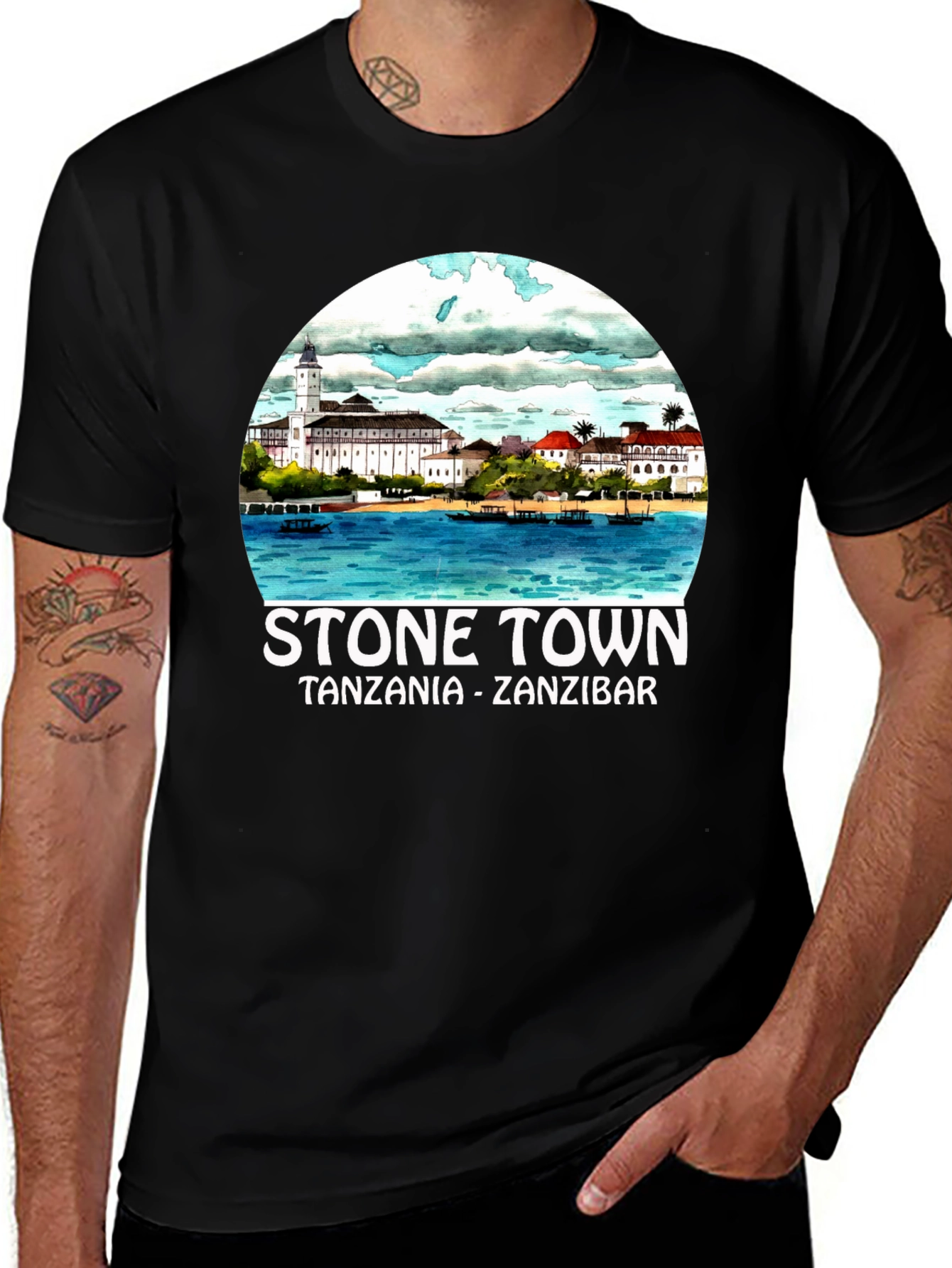 Stone Town Tanzania Zanzibar Graphic Tee