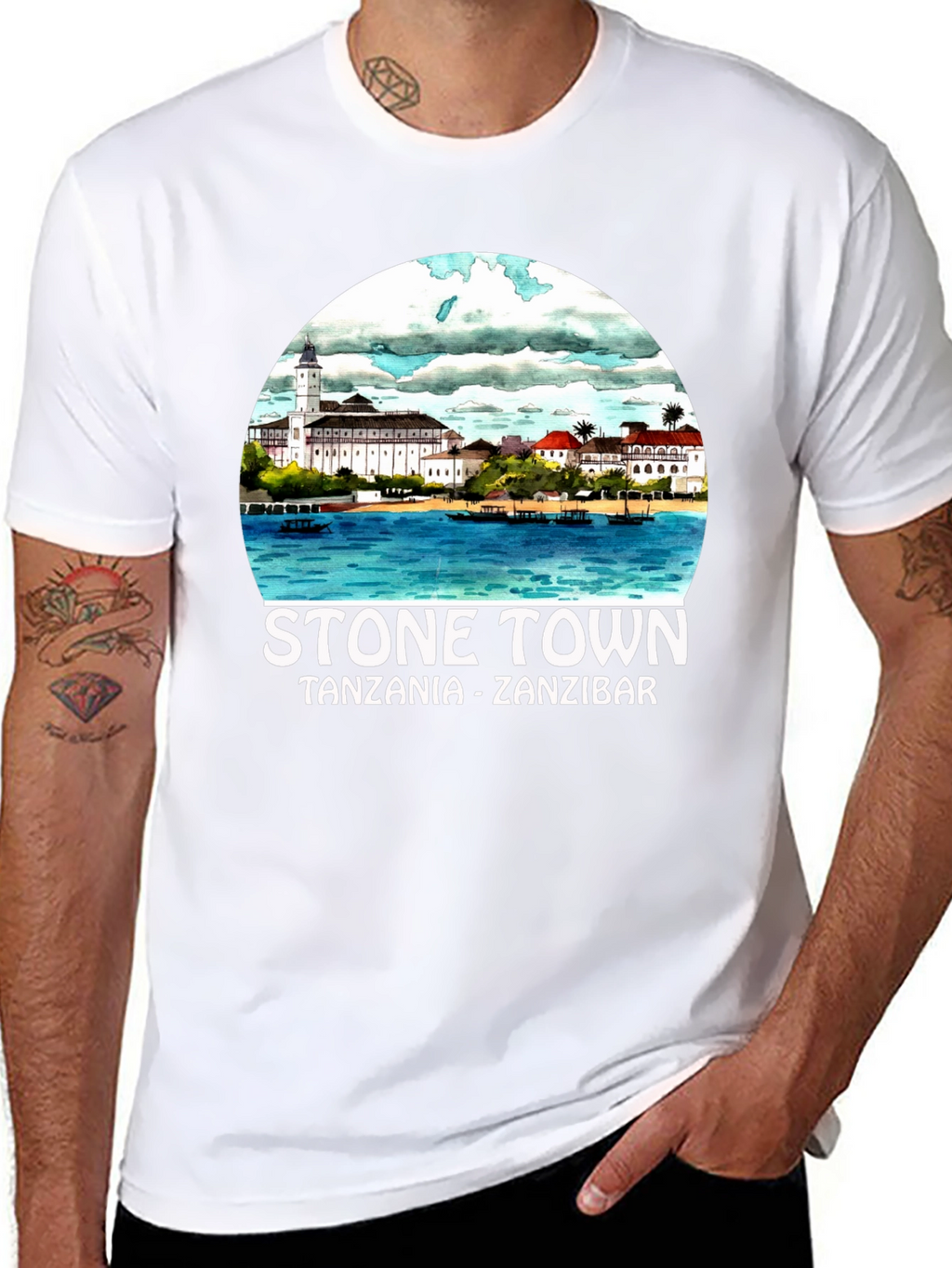 Stone Town Tanzania Zanzibar Graphic Tee