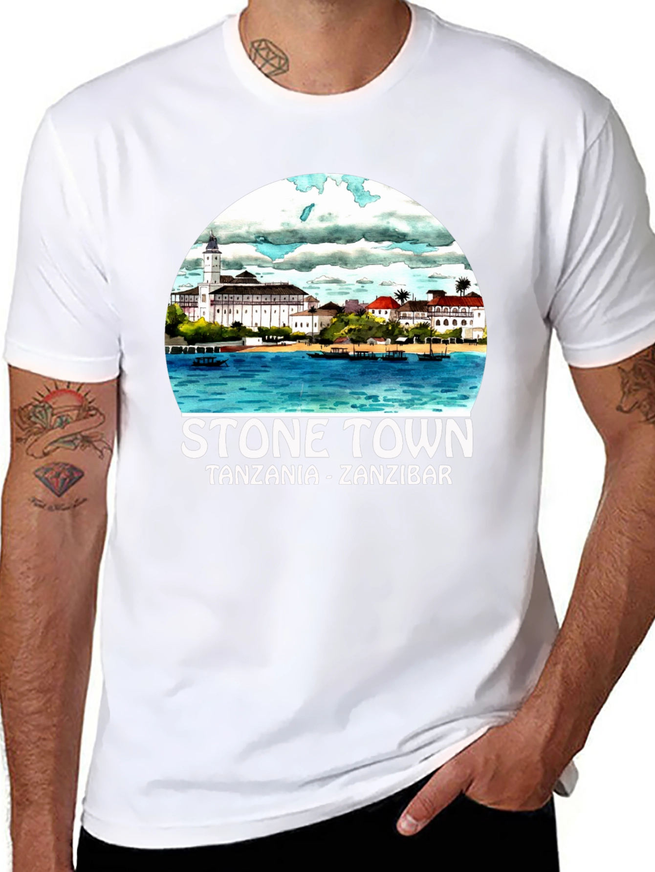 Stone Town Tanzania Zanzibar Graphic Tee