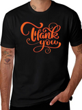 Thank You Script Black T-Shirt