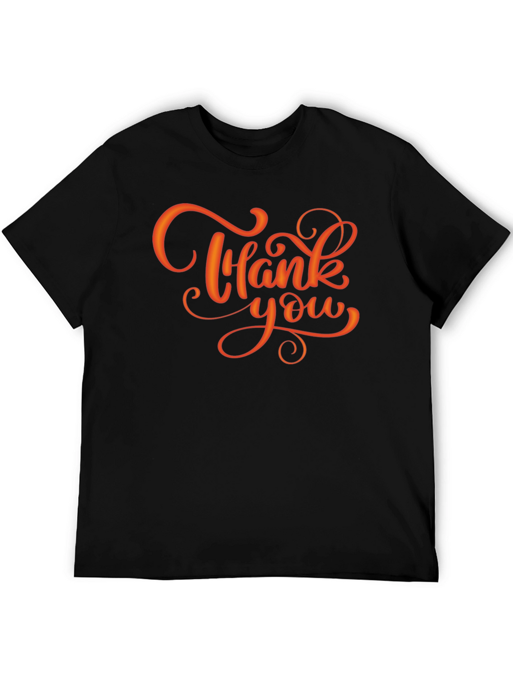 Thank You Script Black T-Shirt