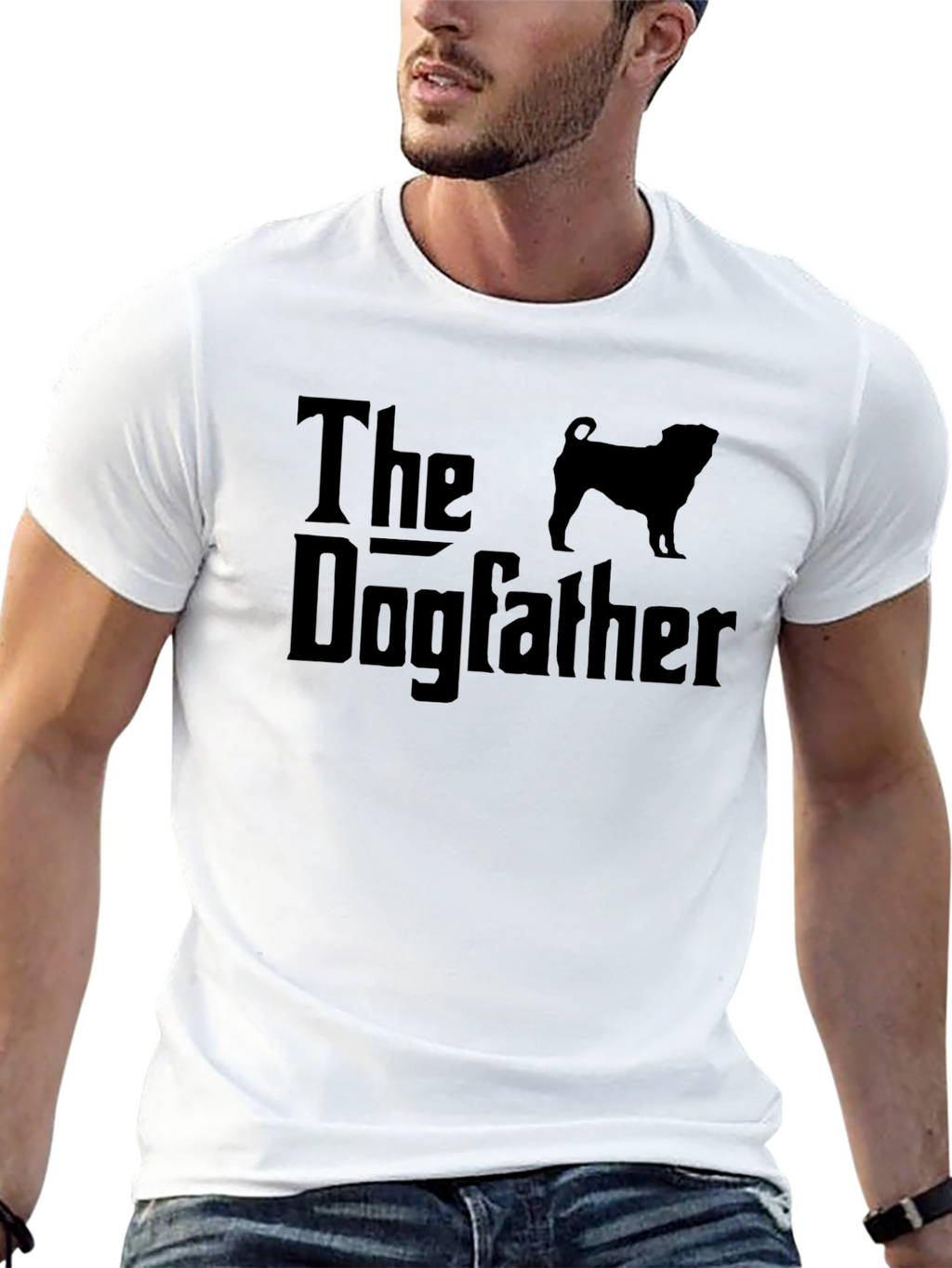 The Dogfather Graphic T-Shirt - Black