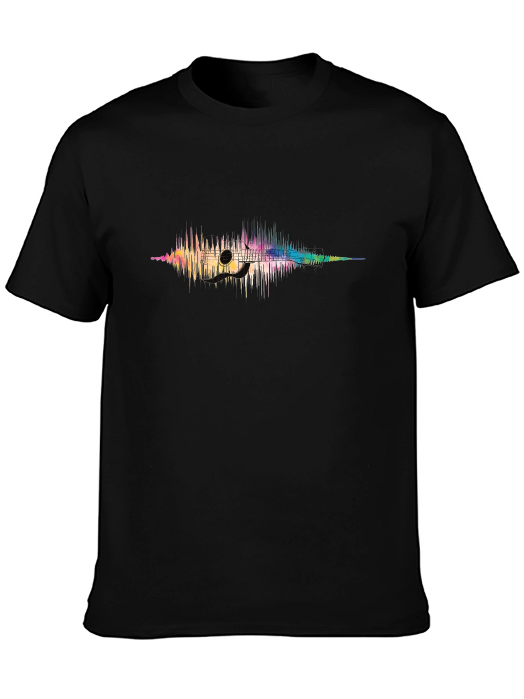 Soundwave Guitar Graphic T-Shirt - Music Lover Tee