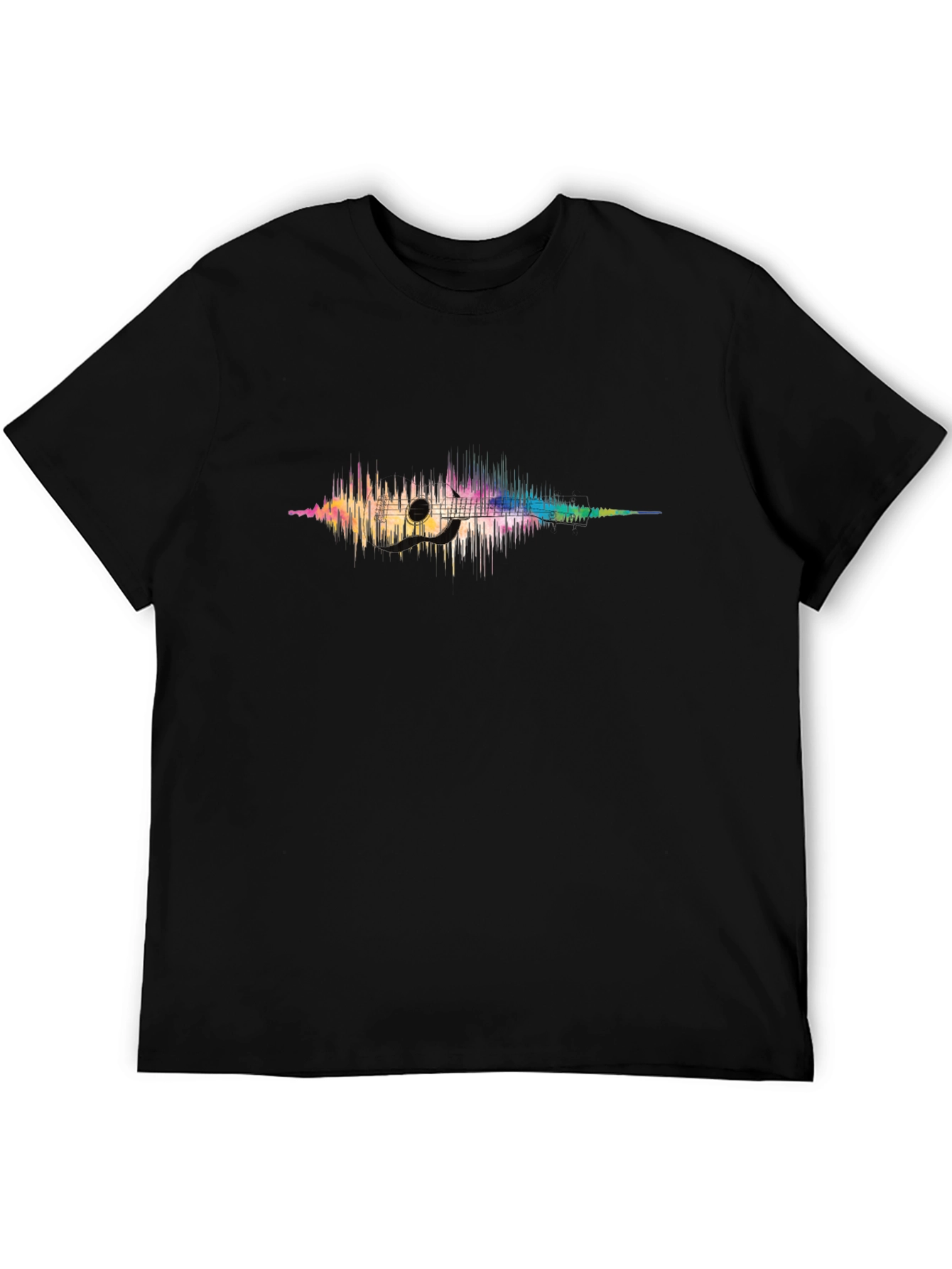 Soundwave Guitar Graphic T-Shirt - Music Lover Tee