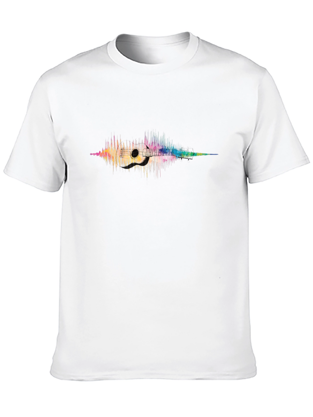 Soundwave Guitar Graphic T-Shirt - Music Lover Tee