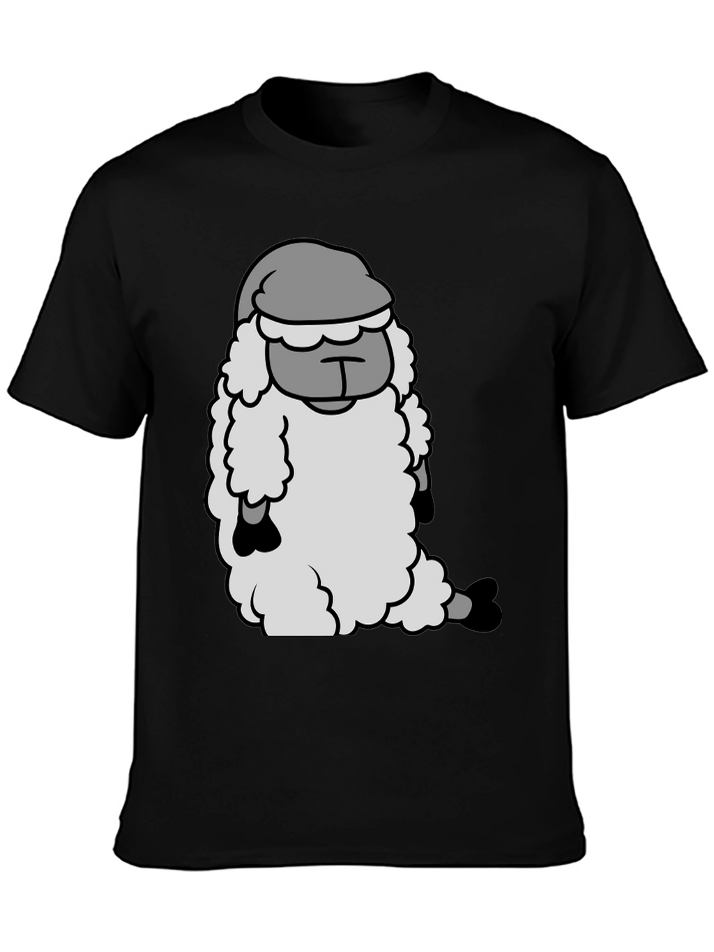 Sleepy Sheep Graphic Tee - Soft Cotton Comfort
