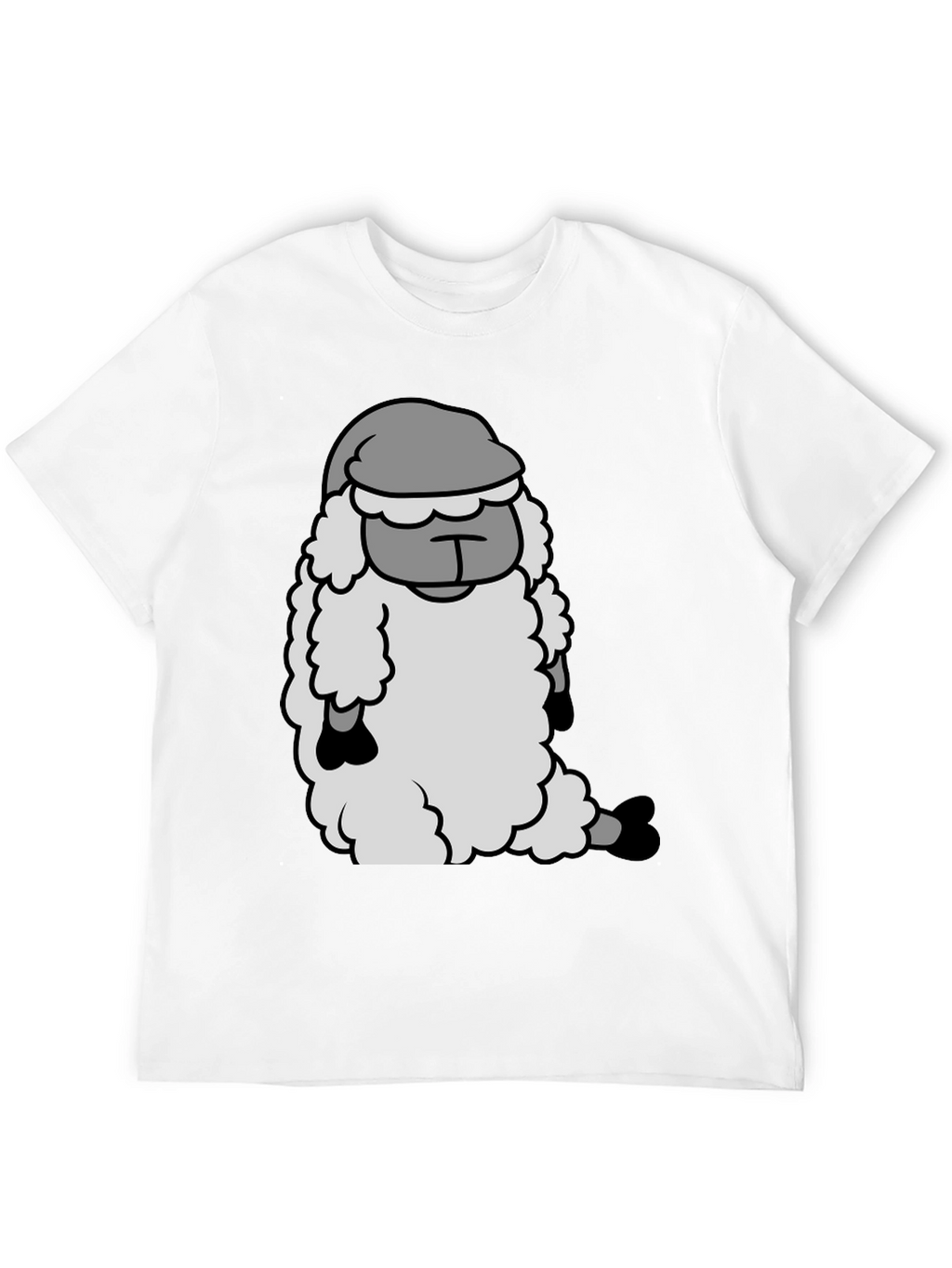 Sleepy Sheep Graphic Tee - Soft Cotton Comfort
