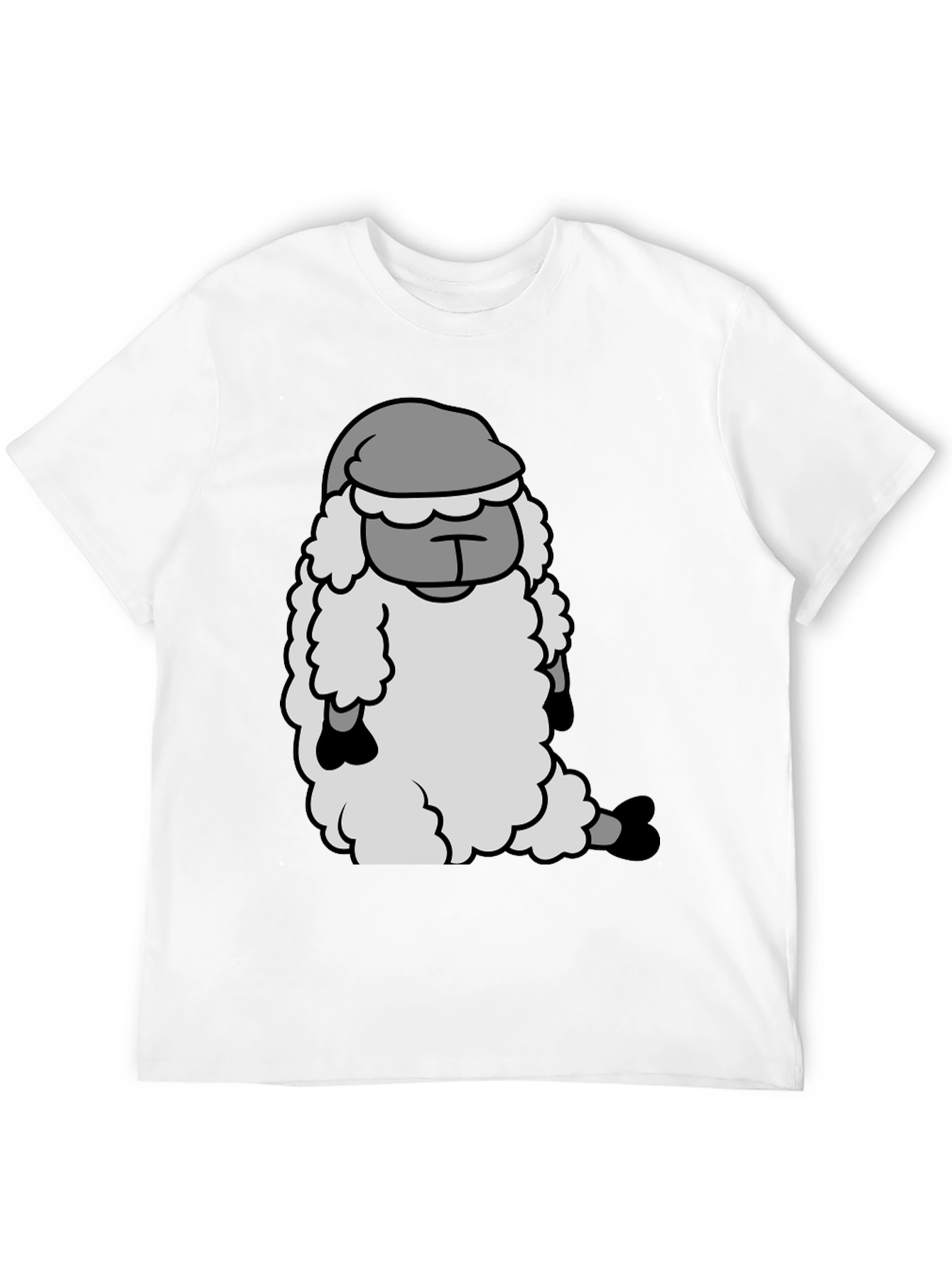 Sleepy Sheep Graphic Tee - Soft Cotton Comfort