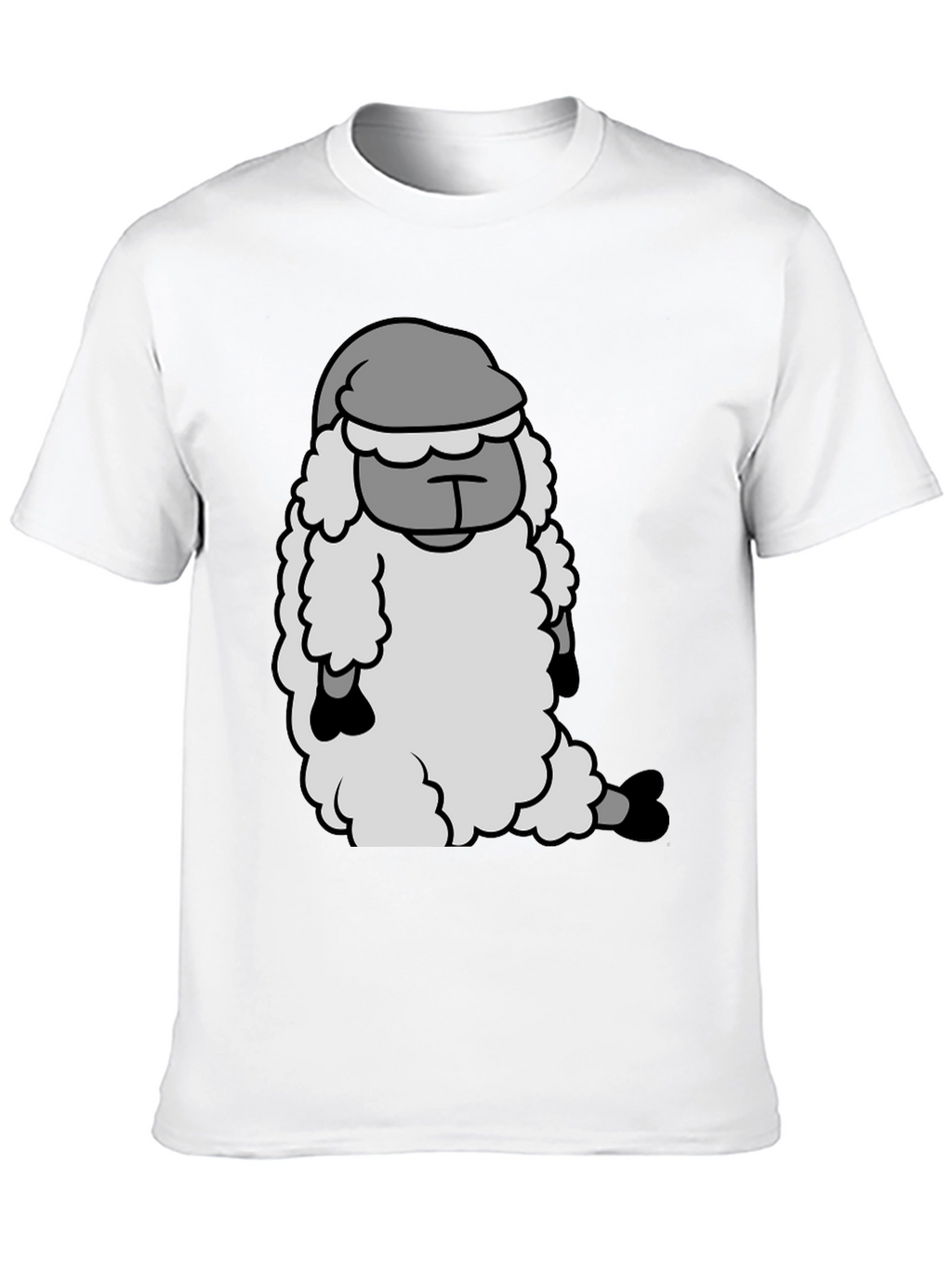 Sleepy Sheep Graphic Tee - Soft Cotton Comfort