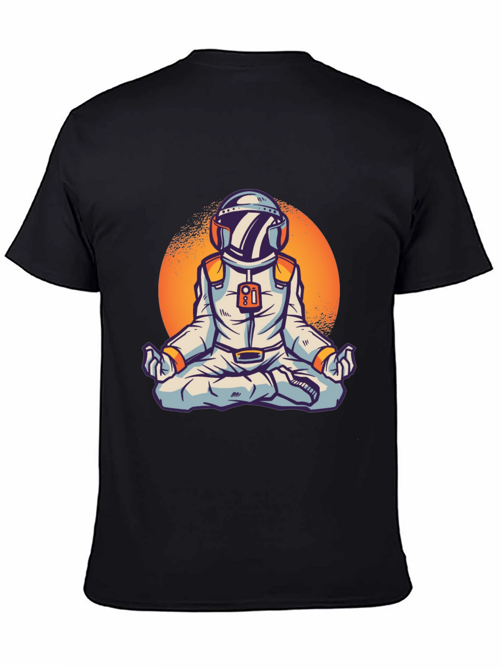 Zen Astronaut Graphic Tee - Black